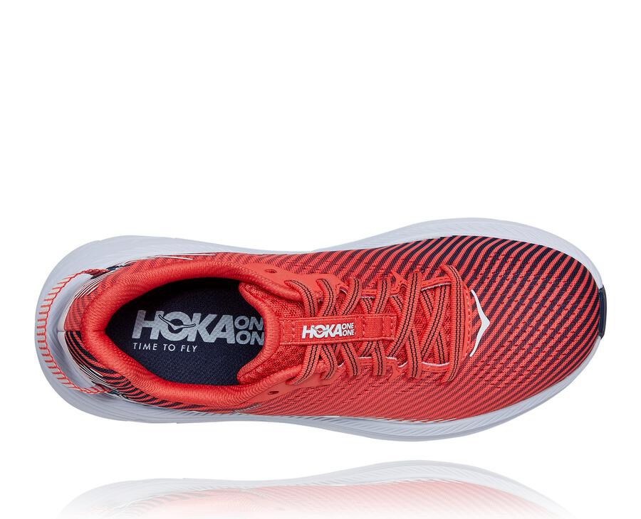 Hoka One One Koşu Ayakkabısı Kadın Kırmızı/Beyaz - Rincon 2 - SV6289731